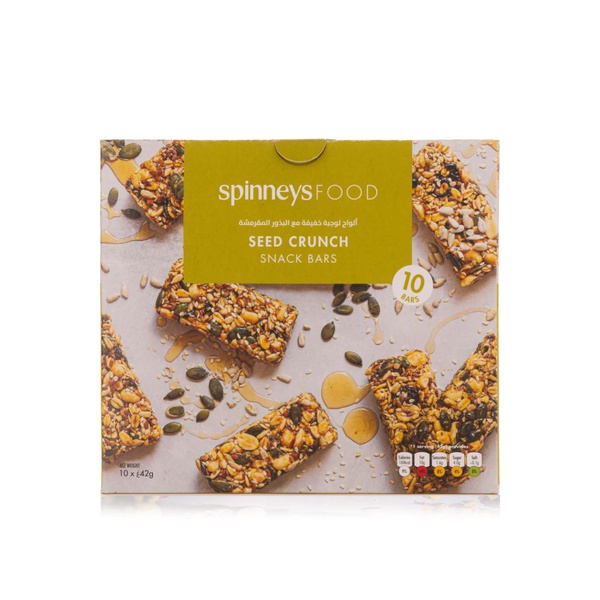 Buy Spinneysfood Seed Crunch Snack Bars 10s 42g in UAE