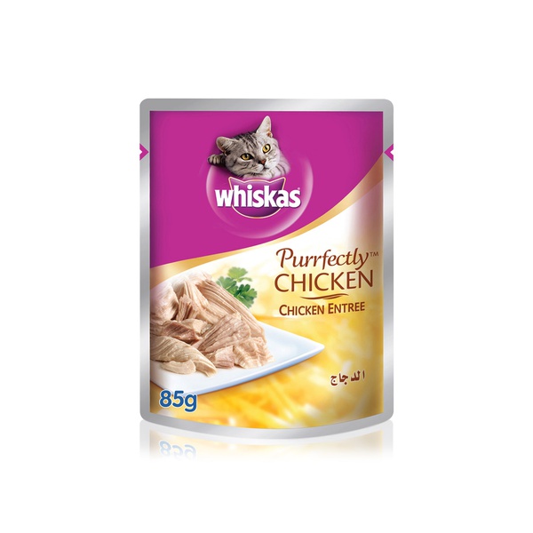 Whiskas Purrfectly Chicken Wet Cat Food for Adults 1 + Years Chicken Entree 85g