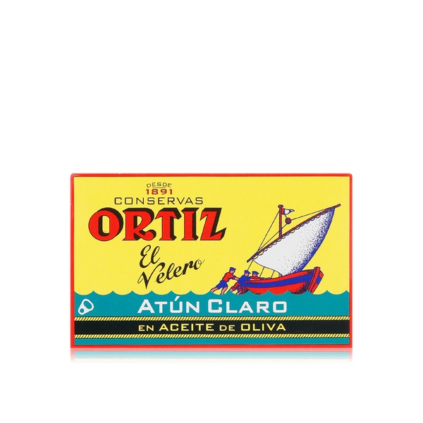 Buy Ortiz yellow fin tuna in olive oil 112g in UAE