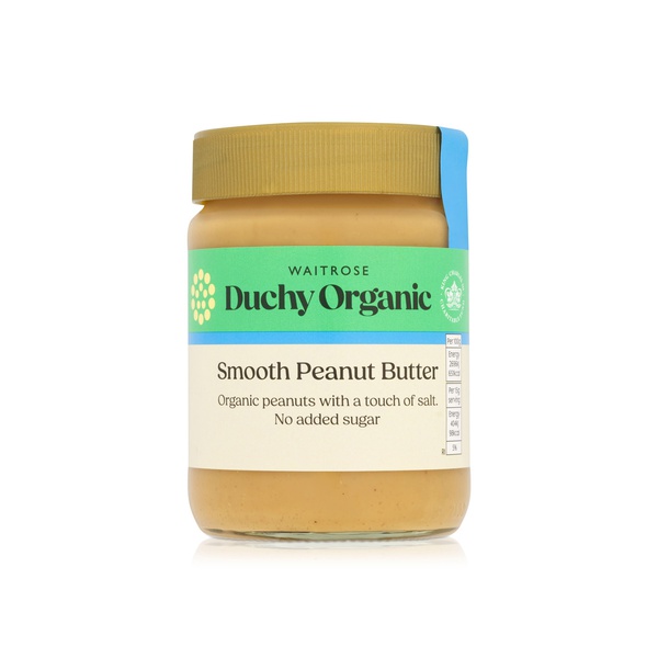 Waitrose Duchy Organic Smooth Peanut Butter 340g