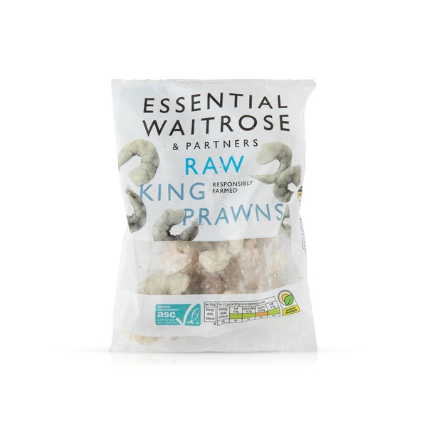 Waitrose Essential Raw King Prawns 250g