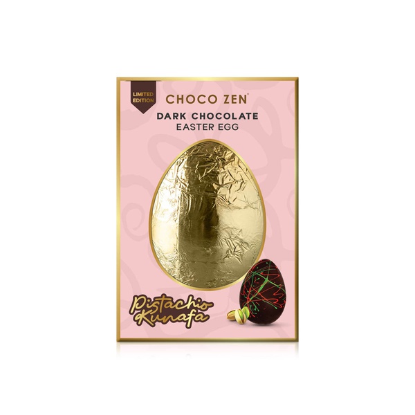 Choco Zen Pistachio Kunafa Dark Chocolate Egg 265g