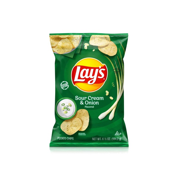 Lay's Sour Cream & Onion Flavoured Chips 184g