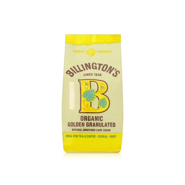 Billington's Organic Unrefined Natural Granulated Cane Sugar 500g