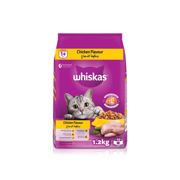Whiskas Dry Cat Food for Adults 1+ Years with Chicken 1.2kg