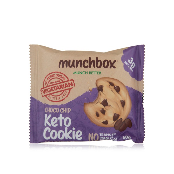 Buy Munchbox chocolate chip keto cookie 60g in UAE
