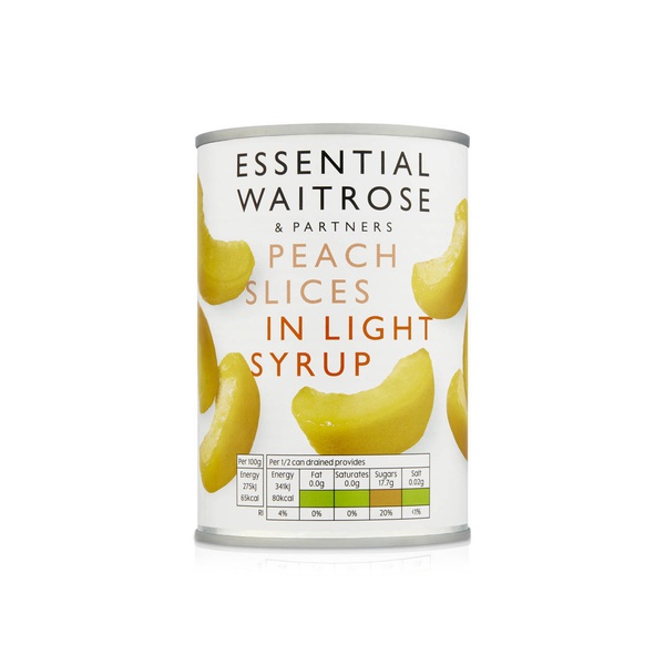 Waitrose Essential Peach Slices in Syrup 410g