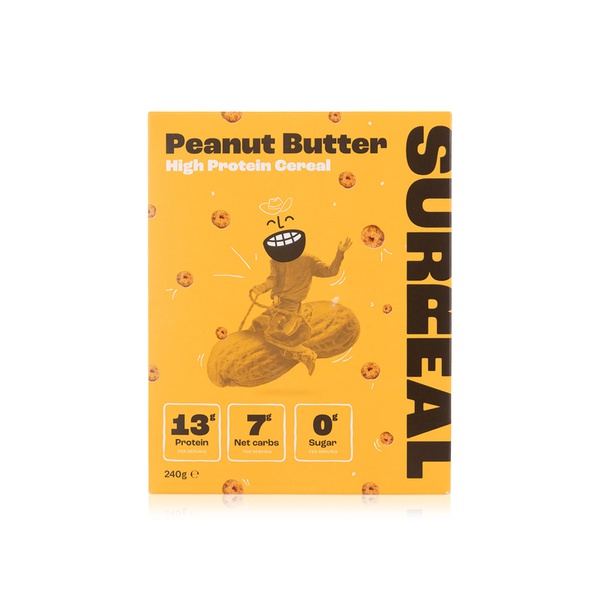 Buy Surreal high protein cereal peanut butter 240g in UAE