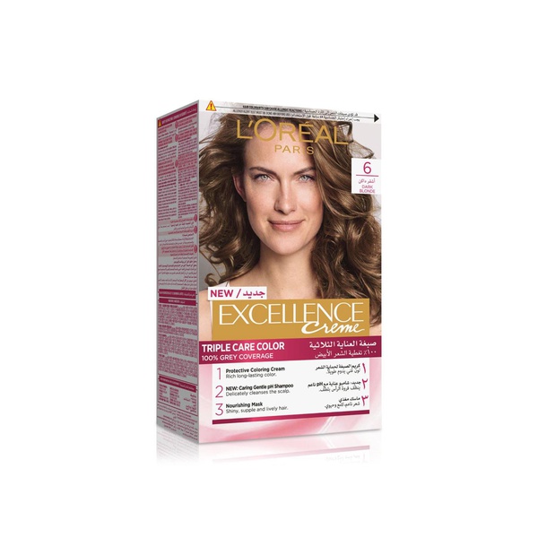 L'oreal Paris Excellence Creme Permanent Hair Colour 6.0 Dark Blonde