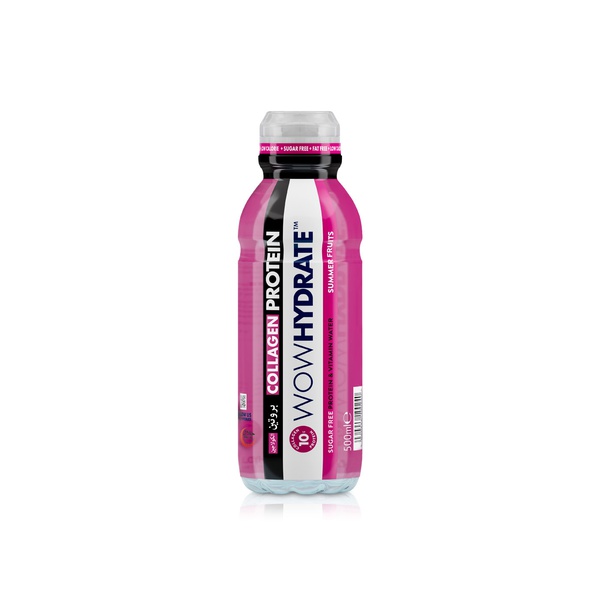 WOW HYDRATE 10g Protein & Vitamin Water  Summer Fruits 500 ml