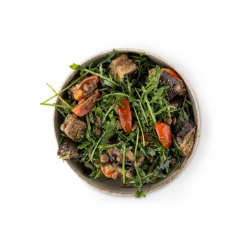 Lentil and Aubergine Salad