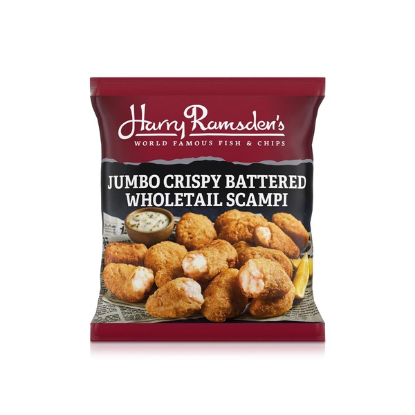 Harry Ramsdens Jumbo Crispy Battered Wholetail Scampi 300g
