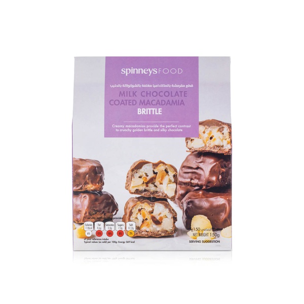 Spinneysfood Milk Chocolate Coated Macadamia Brittle 150g