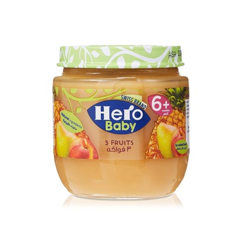 Hero Baby 3 Fruits Jar 6m+ 125g