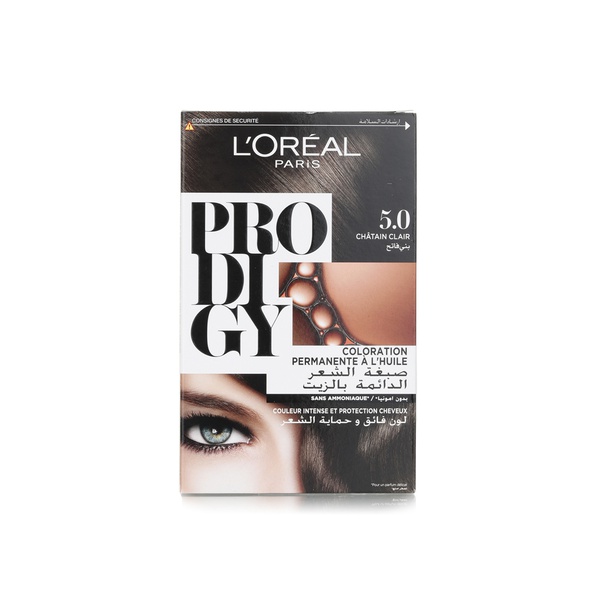 اشتري LOreal Paris Prodigy permanent no ammonia hair colour 5.0 light brown في الامارات