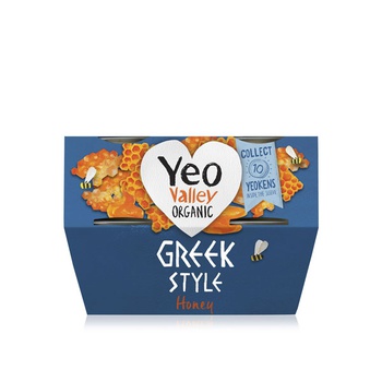 Yeo Valley Greek Style with Honey Yoghurt 4 x 100g