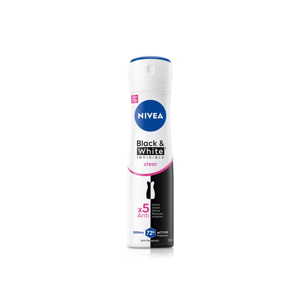 Nivea Black & White Invisible Deodorant Spray 150ml