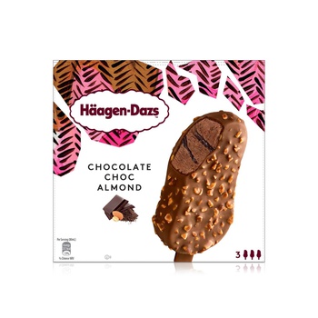 Haagen Dazs Chocolate Choc Almond x 3 240ml