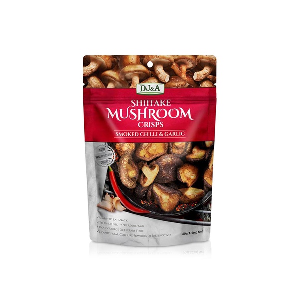 Dj & a Shiitake Mushroom Crisps Smoked Chilli and Garlic 30g