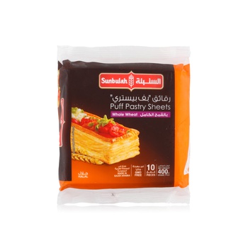Sunbulah Frozen Whole Wheat Puff Pastry Sheets 400G