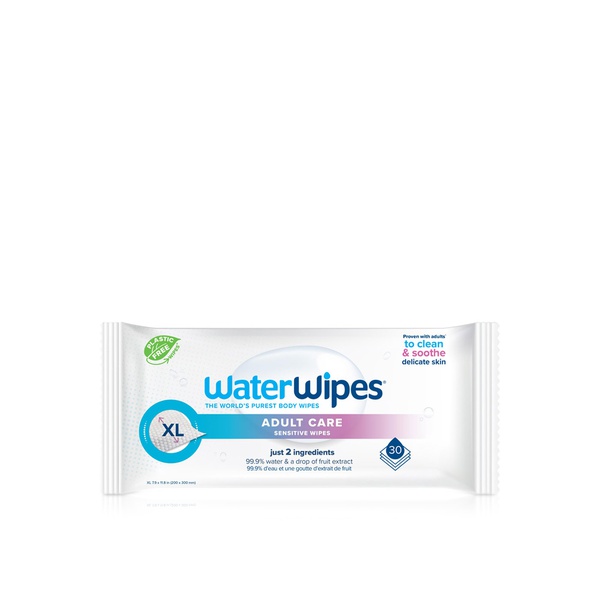 WaterWipes Adult Care Sensitive Wipes XL x 30