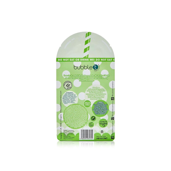 Bubble T Hydrating and Toning Sheet Mask Matcha 20ml