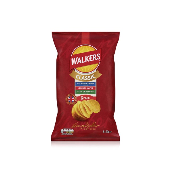 Walkers Assorted Flavours 6 x 25g