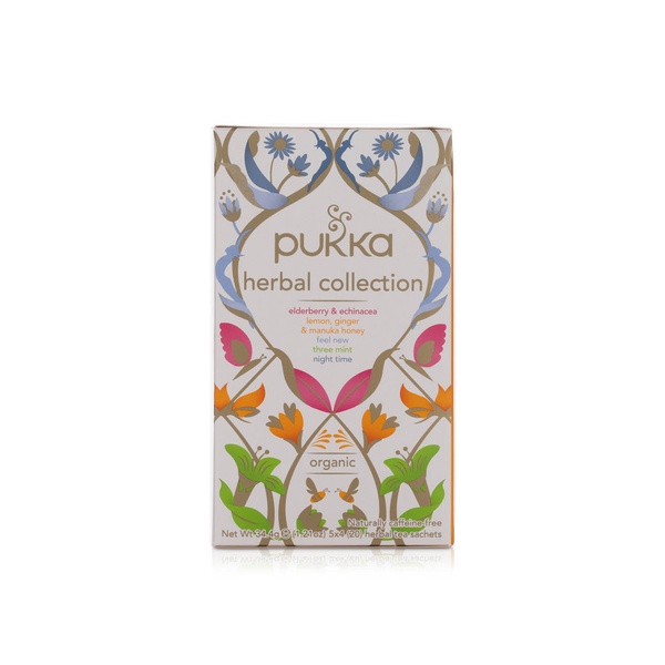 اشتري Pukka organic herbal tea collection caffeine free 20 bags 34.4g في الامارات