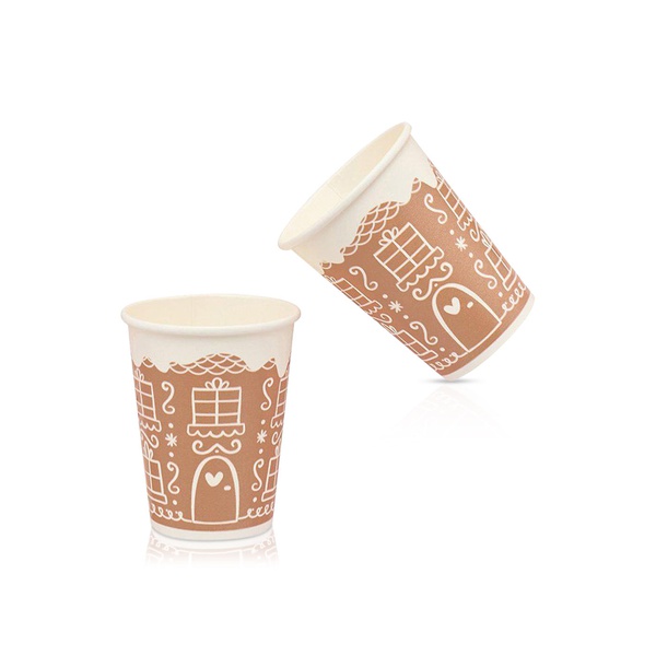 Hootyballoo Gingerbread House Paper Cups x 8