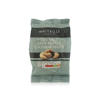 Waitrose Sea Salt and Pepper Cashews 150g