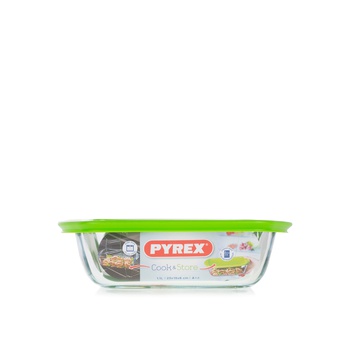 Pyrex Cook & Store Rectangular Dish with Lid 1.1 litre