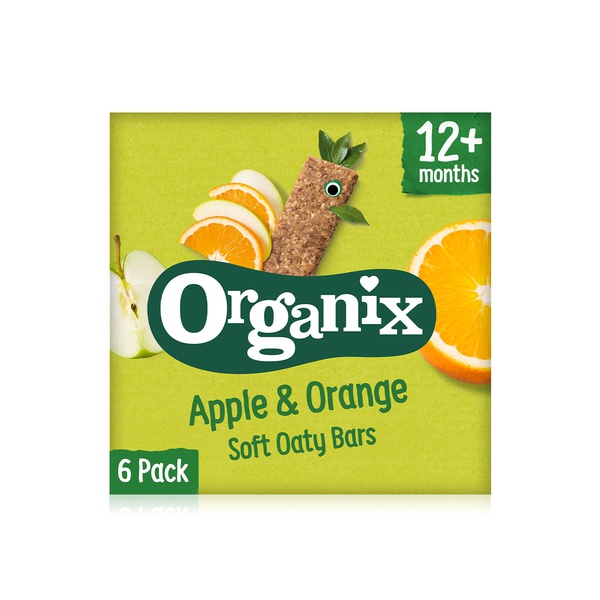 Buy Organix apple & orange soft oaty bars 12+ months 6x30g in UAE