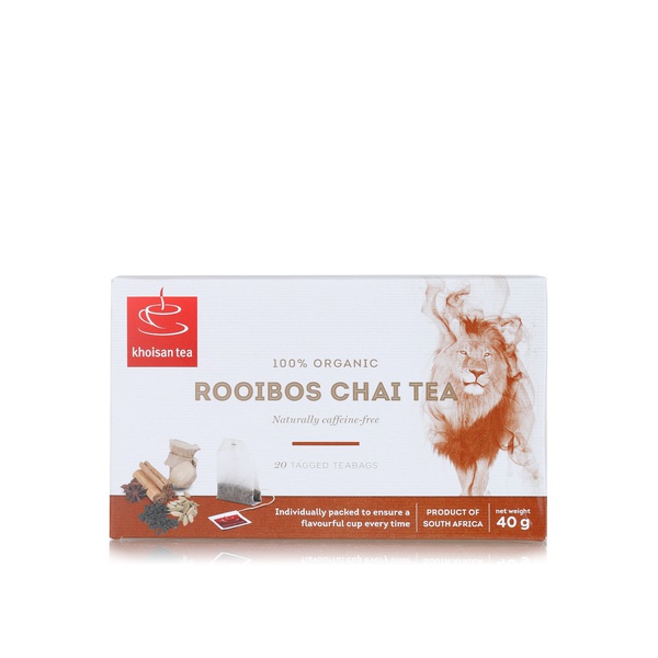اشتري Khoisan organic chai rooibos tea 20s 40g في الامارات