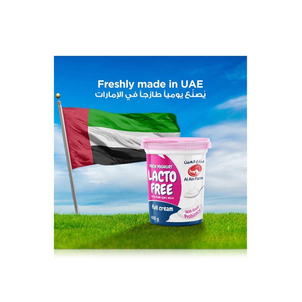 Al Ain Farms Lactose - Free Plain Yoghurt 400g