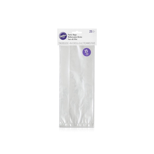 Wilton Clear Party Bags with Ties x 25