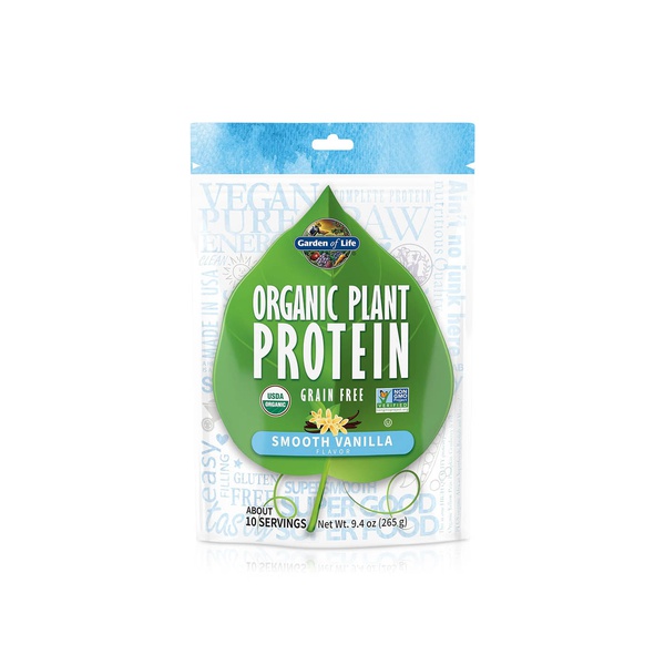 Garden of Life Organic Plant Protein Smooth Vanilla Powder 255g