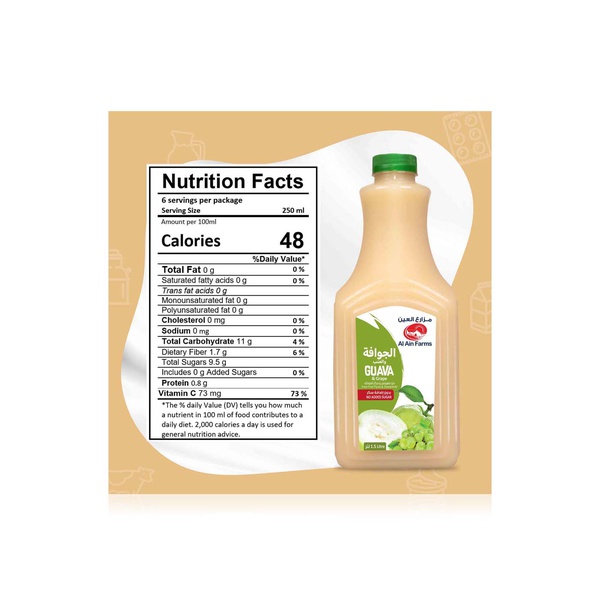 Al Ain Farms Guava & Grape Nectar 1.5 litre