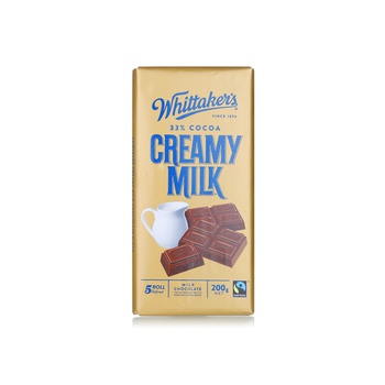 Whittaker's 33% Cocoa Creamy Milk Chocolate 200g