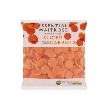 Waitrose Essential Sliced Carrots 900g