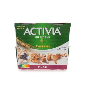 Activia Muesli and Fruit Yoghurt 125g x 4