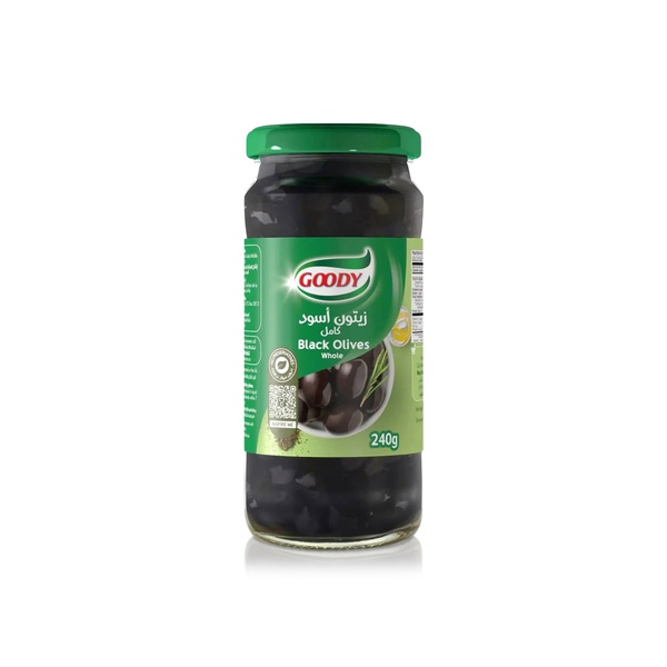 Goody Whole Black Olives 240g