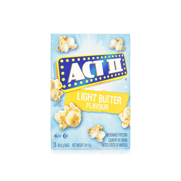 Buy Act II light butter popcorn 241.8g in UAE