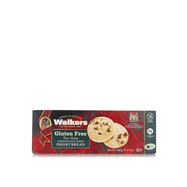 اشتري Walkers gluten free chocolate chip 140g في الامارات