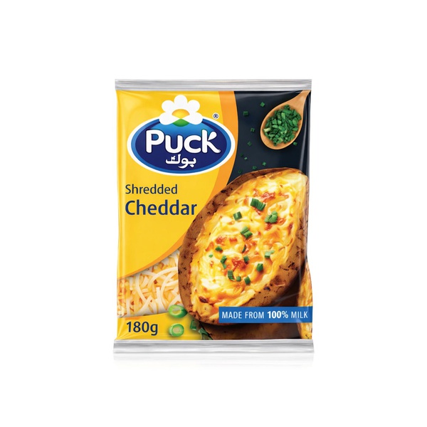 Puck Shredded Cheddar Mix 180g