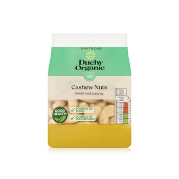 Waitrose Duchy Organic Sweet & Creamy Cashew Nuts 150g