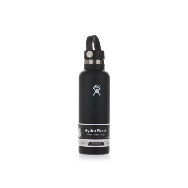 Hydro Flask Vacuum Bottle with Standard Mouth Black 620ml