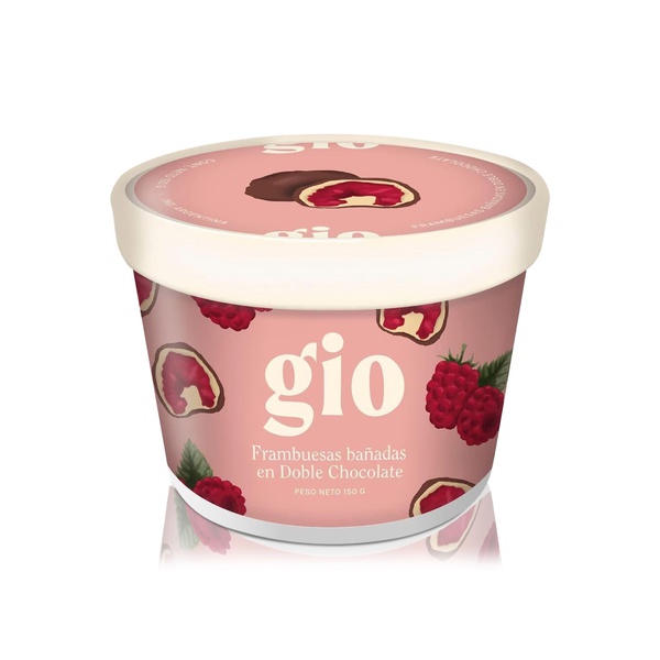 Gio Frozen Raspberries with Milk & White Chocolate 150g