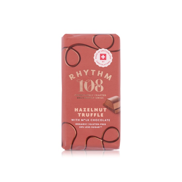 Rhythm 108 Hazelnut Truffle Vegan Milk Chocolate 100g