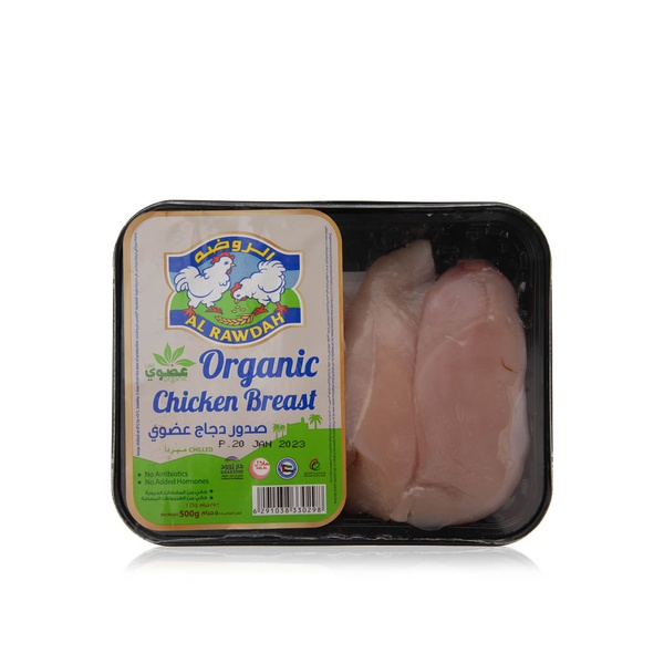 اشتري Al Rawdah organic chicken breast 500g في الامارات
