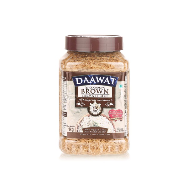 اشتري Daawat quick cooking brown basmati rice 1kg في الامارات